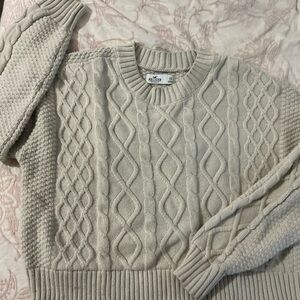 Cable Knit Cream Sweater